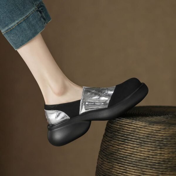 CHIKO Anise Round Toe Block Heels Loafers Shoes - Image 2