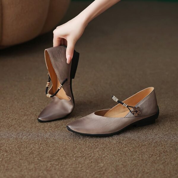 CHIKO Alyna Pointy Toe Block Heels Mary Jane Shoes