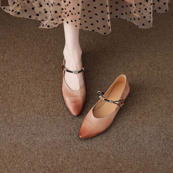 CHIKO Alyna Pointy Toe Block Heels Mary Jane Shoes - Image 2