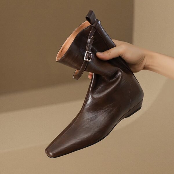 CHIKO Analisa Pointy Toe Block Heels Ankle Boots