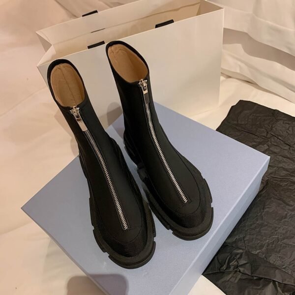 CHIKO Adelle Round Toe Block Heels Ankle Boots