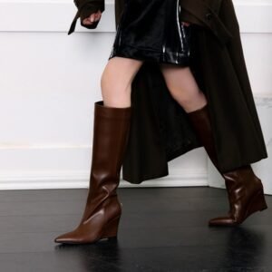 CHIKO Khepri Pointy Toe Wedge Knee High Boots