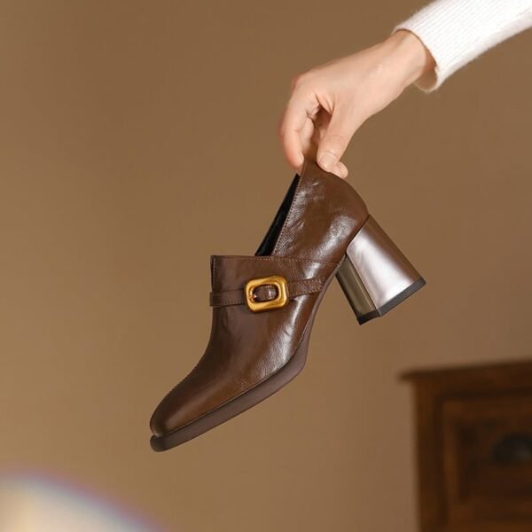 CHIKO Annie Square Toe Block Heels Ankle Boots