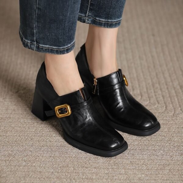 CHIKO Annie Square Toe Block Heels Ankle Boots - Image 2
