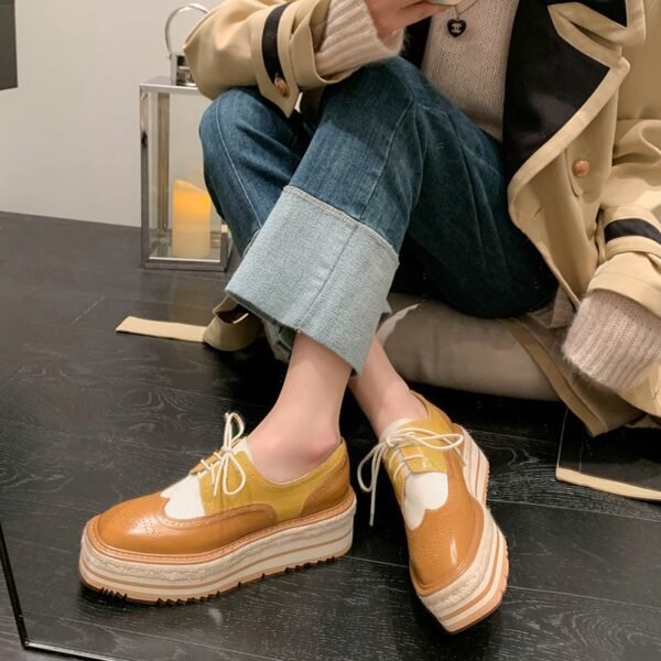 CHIKO Mucamutara Square Toe Flatforms Oxfords Shoes