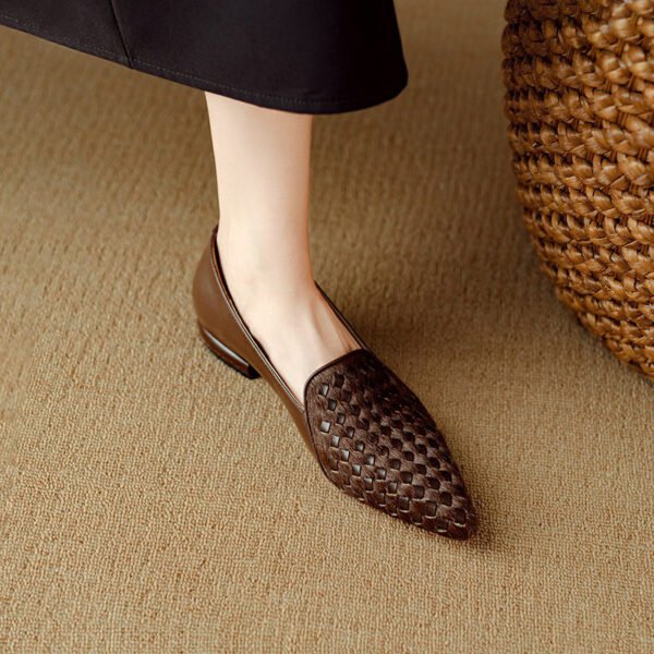 CHIKO Annissa Pointy Toe Block Heels Loafers Shoes - Image 2