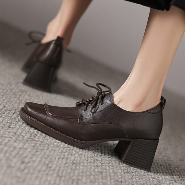 CHIKO Nefertari Square Toe Block Heels Oxfords Shoes - Image 2