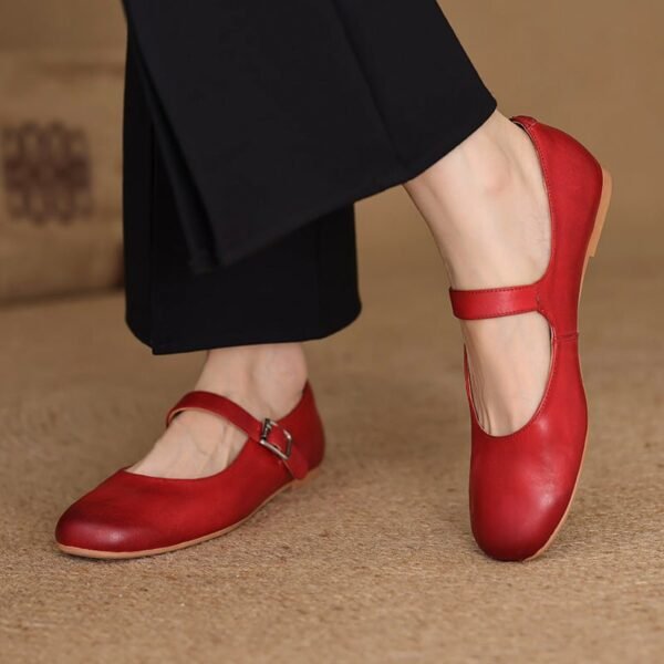 CHIKO Annmarie Round Toe Block Heels Mary Jane Shoes - Image 2