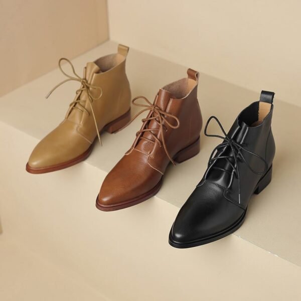 CHIKO Acelynn Pointy Toe Block Heels Ankle Boots