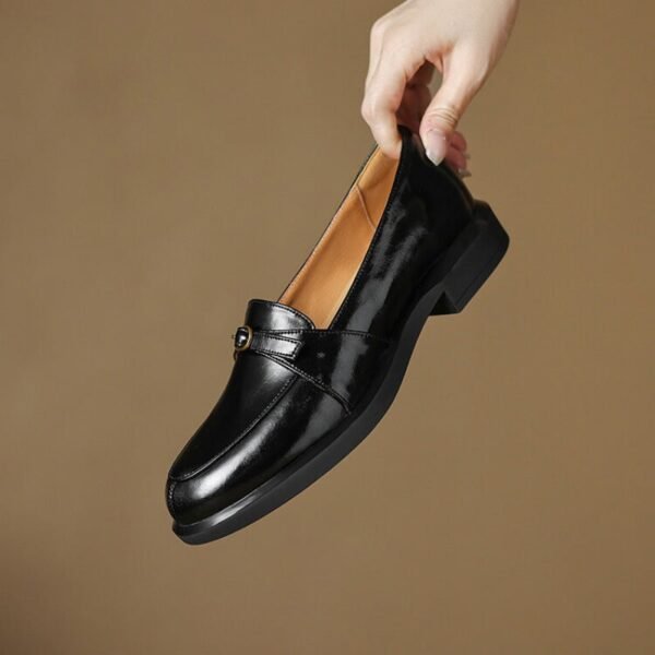 CHIKO Abena Round Toe Block Heels Loafers Shoes - Image 2