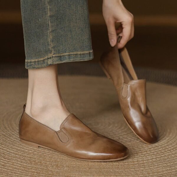 CHIKO Abelina Round Toe Block Heels Loafers Shoes - Image 2