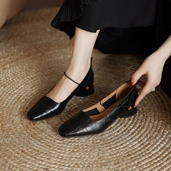 CHIKO Adalia Square Toe Block Heels Mary Jane Shoes - Image 2