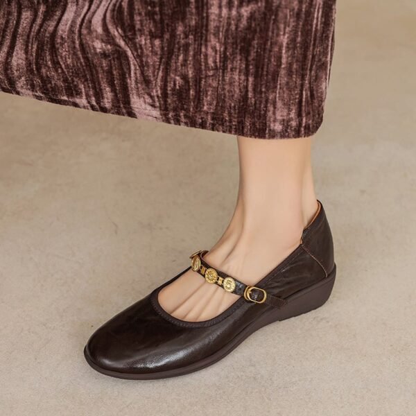 CHIKO Adalinde Round Toe Wedge Mary Jane Shoes - Image 2