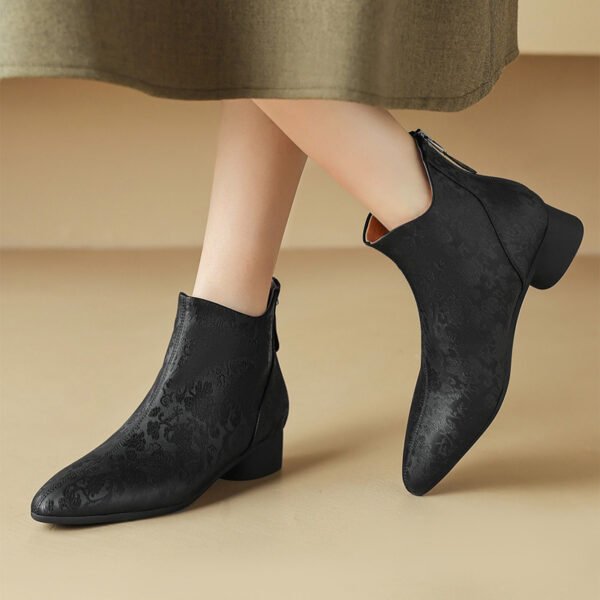 CHIKO Aelia Pointy Toe Block Heels Ankle Boots - Image 2