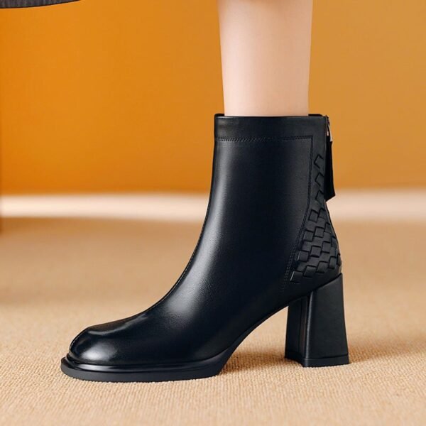 CHIKO Adoeete Square Toe Block Heels Ankle Boots - Image 2