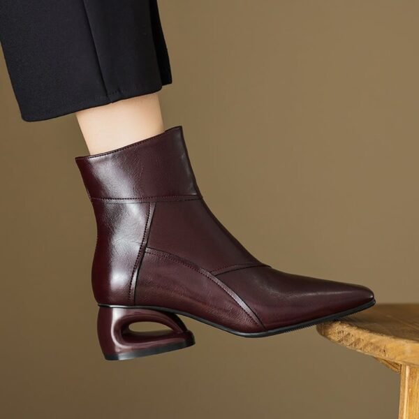 CHIKO Adita Square Toe Block Heels Ankle Boots