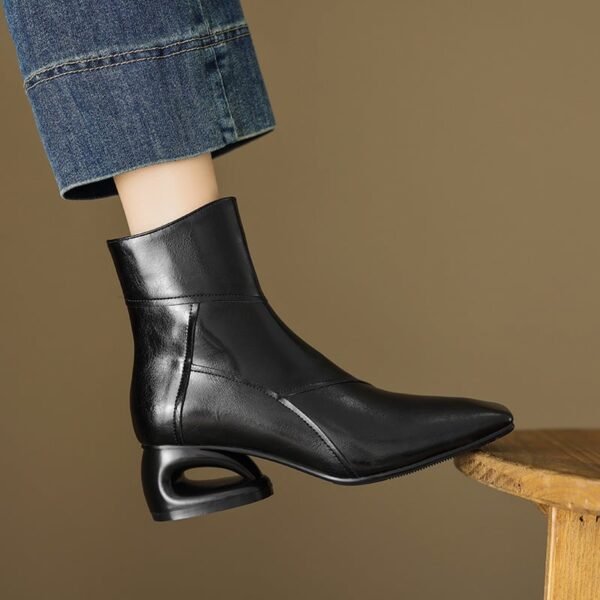 CHIKO Adita Square Toe Block Heels Ankle Boots - Image 2