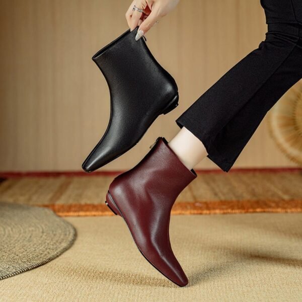 CHIKO Aerona Pointy Toe Block Heels Ankle Boots