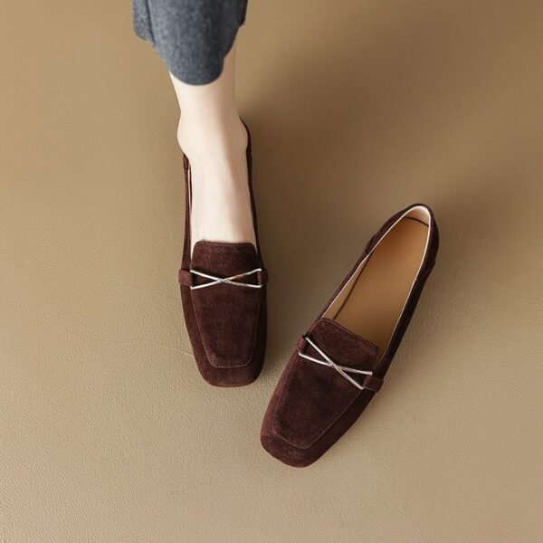 CHIKO Adkins Square Toe Block Heels Loafers Shoes