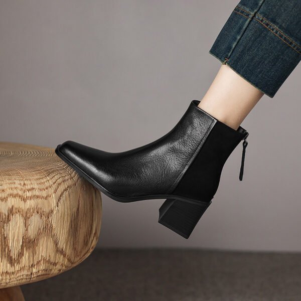 CHIKO Adria Pointy Toe Block Heels Ankle Boots - Image 2