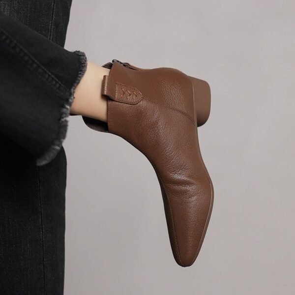 CHIKO Adrianna Pointy Toe Block Heels Ankle Boots