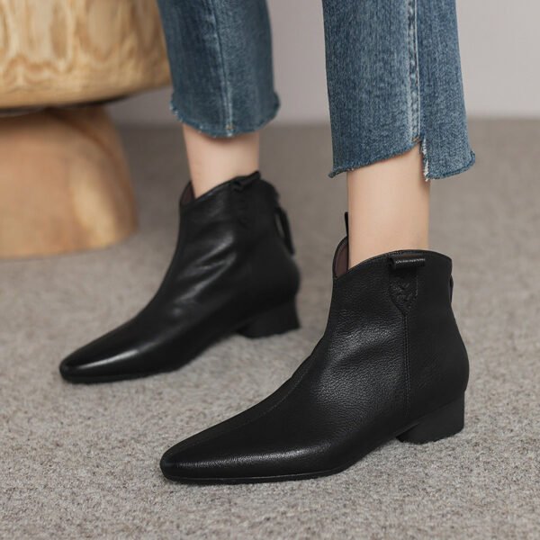 CHIKO Adrianna Pointy Toe Block Heels Ankle Boots - Image 2