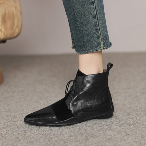 CHIKO Aella Pointy Toe Block Heels Ankle Boots - Image 2