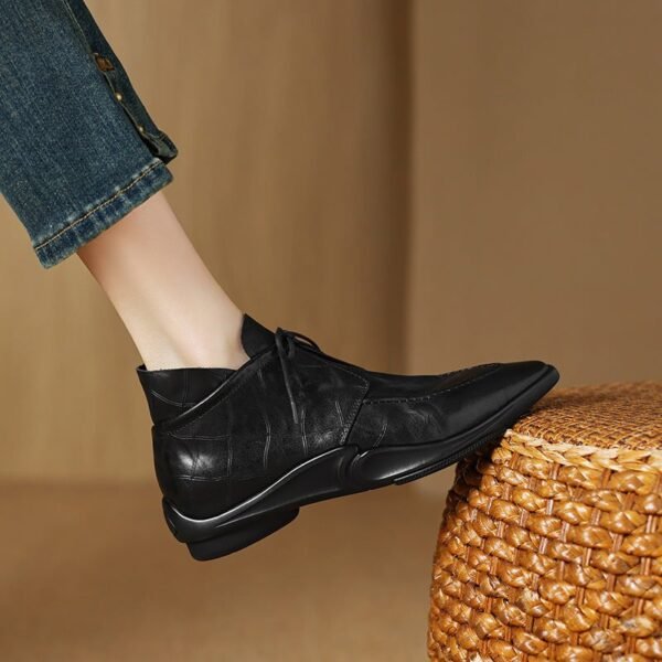 CHIKO Aedos Pointy Toe Block Heels Ankle Boots - Image 2