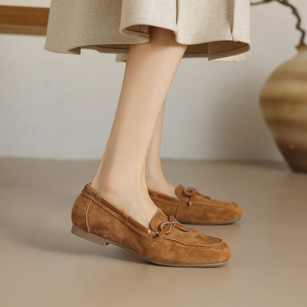 CHIKO Adannaya Round Toe Block Heels Loafer Flats - Image 2