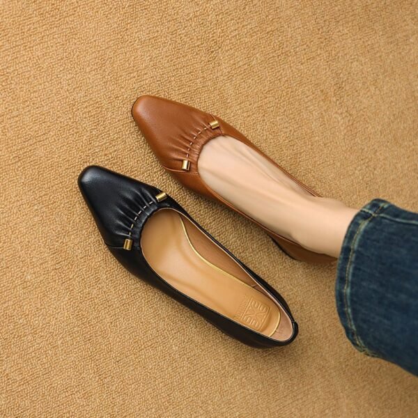 CHIKO Abbey Pointy Toe Block Heels Pumps Shoes