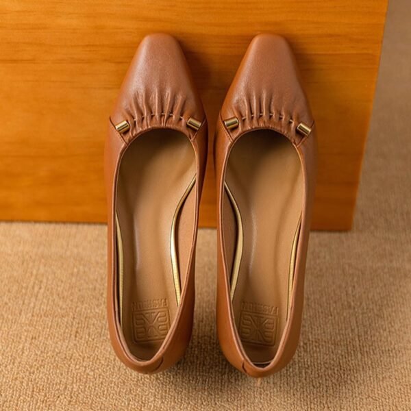 CHIKO Abbey Pointy Toe Block Heels Pumps Shoes - Image 2