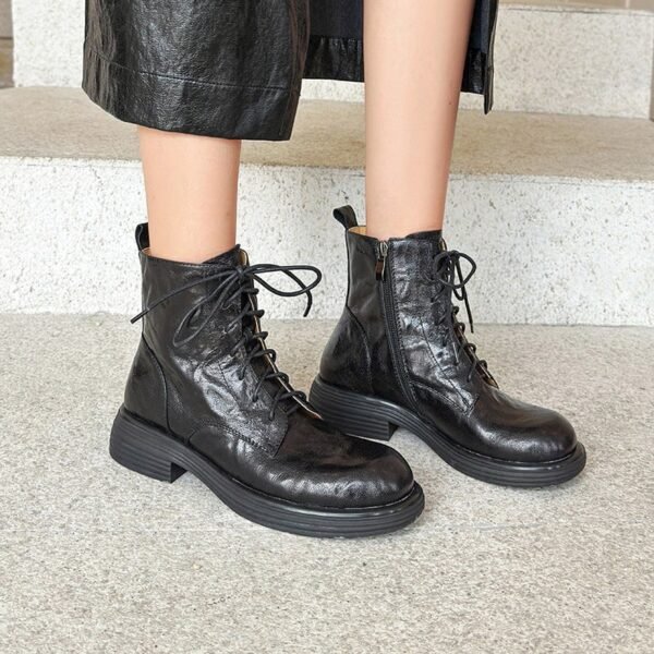 CHIKO Aiken Round Toe Block Heels Ankle Boots - Image 2