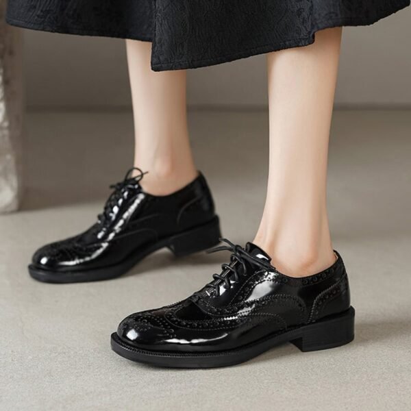 CHIKO Ahadi Round Toe Block Heels Oxfords Shoes - Image 2