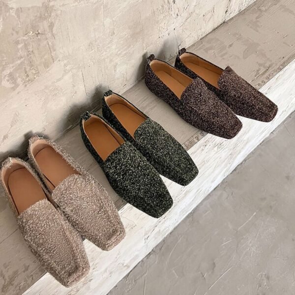 CHIKO Ahmoua Square Toe Block Heels Loafers Shoes