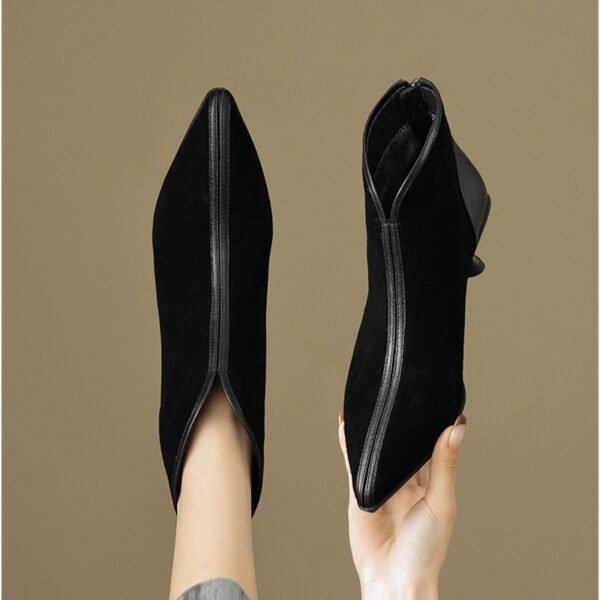CHIKO Agot Pointy Toe Kitten Heels Ankle Boots - Image 2