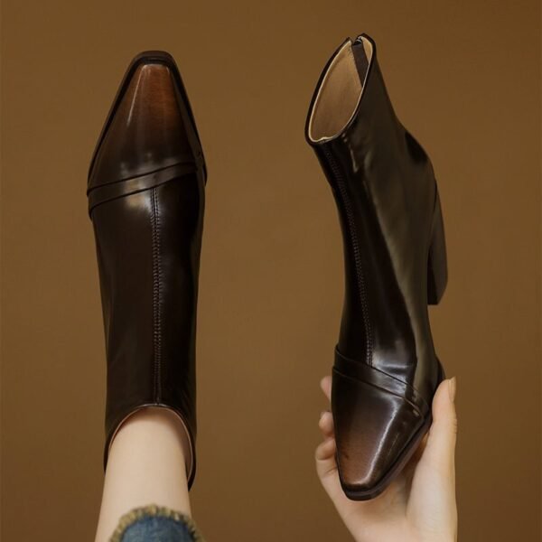 CHIKO Aglaja Pointy Toe Block Heels Ankle Boots