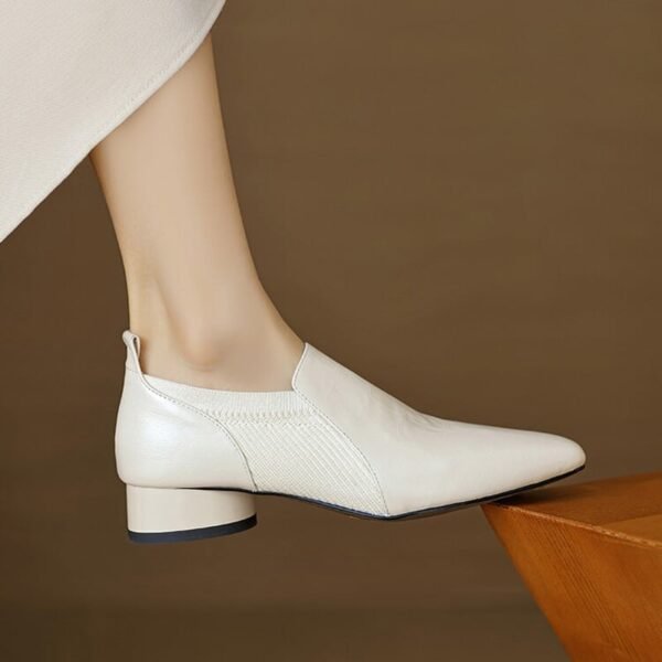CHIKO Aida Square Toe Block Heels Loafers Shoes - Image 2