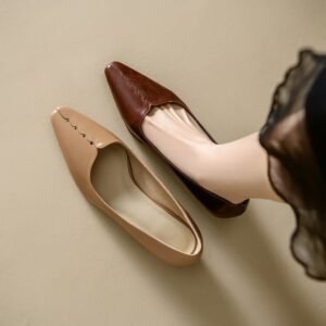 CHIKO Ahulani Pointy Toe Block Heels Pumps Shoes