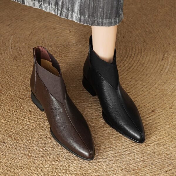 CHIKO Ailith Pointy Toe Block Heels Ankle Boots