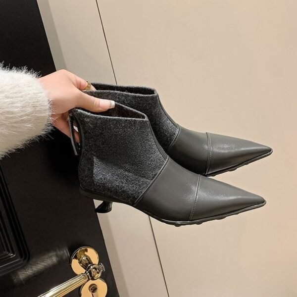 CHIKO Alabama Pointy Toe Kitten Heels Ankle Boots - Image 2