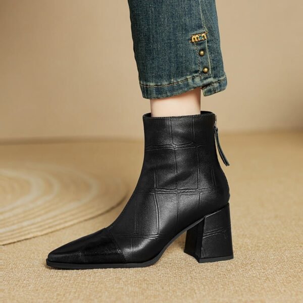 CHIKO Aintza Pointy Toe Block Heels Ankle Boots - Image 2
