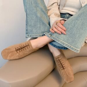 CHIKO Aistys Square Toe Block Heels Oxfords Shoes