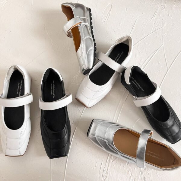 CHIKO Aithley Square Toe Wedge Mary Jane Shoes