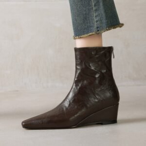 CHIKO Aitana Pointy Toe Wedge Ankle Boots