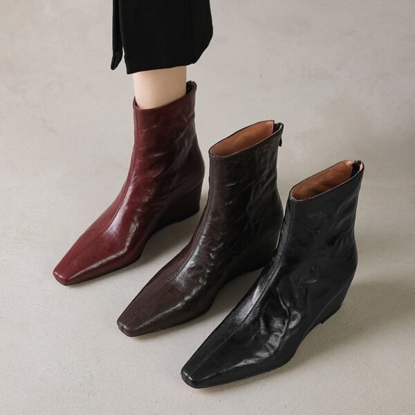 CHIKO Aitana Pointy Toe Wedge Ankle Boots - Image 2