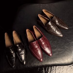 CHIKO Aiyana Pointy Toe Block Heels Loafers Shoes