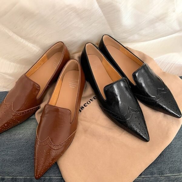 CHIKO Aj Pointy Toe Block Heels Loafers Shoes - Image 2