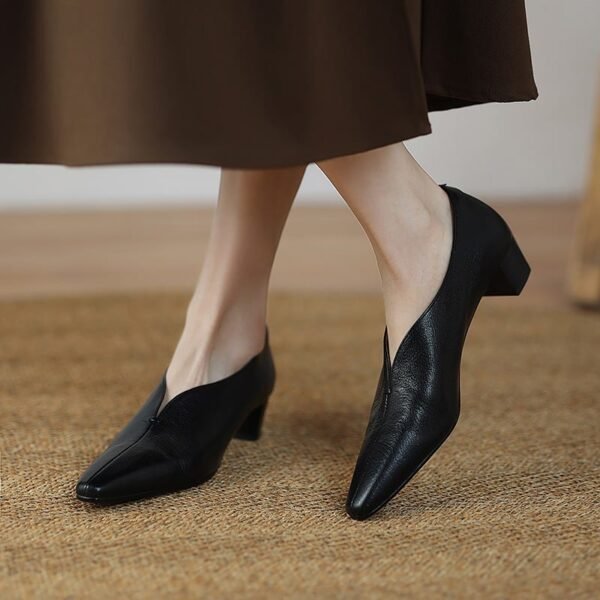 CHIKO Aja Pointy Toe Block Heels Pumps Shoes - Image 2