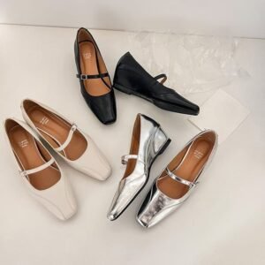 CHIKO Barbra Square Toe Wedge Mary Jane Shoes