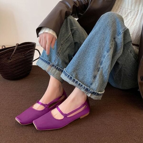 CHIKO Alaina Square Toe Block Heels Mary Jane Shoes - Image 2